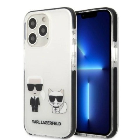 Etui Karl Lagerfeld Karl&Choupette na iPhone 13 Pro Max - białe Etui Karl Lagerfeld Karl&Choupette na iPhone 13 Pro Max - białe