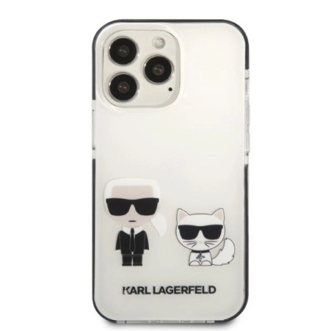 Etui Karl Lagerfeld Karl&Choupette na iPhone 13 Pro Max - białe Etui Karl Lagerfeld Karl&Choupette na iPhone 13 Pro Max - białe