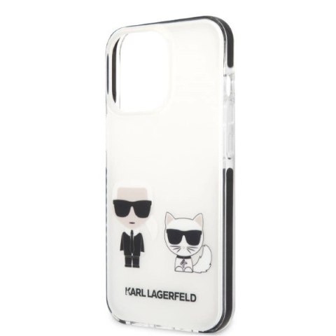 Etui Karl Lagerfeld Karl&Choupette na iPhone 13 Pro / iPhone 13 - białe Etui Karl Lagerfeld Karl&Choupette na iPhone 13 Pro / iPhone 13 - białe