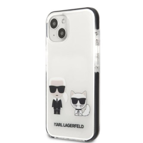 Etui Karl Lagerfeld Karl&Choupette na iPhone 13 mini - białe Etui Karl Lagerfeld Karl&Choupette na iPhone 13 mini - białe