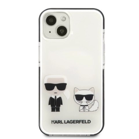 Etui Karl Lagerfeld Karl&Choupette na iPhone 13 mini - białe Etui Karl Lagerfeld Karl&Choupette na iPhone 13 mini - białe
