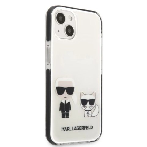 Etui Karl Lagerfeld Karl&Choupette na iPhone 13 mini - białe Etui Karl Lagerfeld Karl&Choupette na iPhone 13 mini - białe