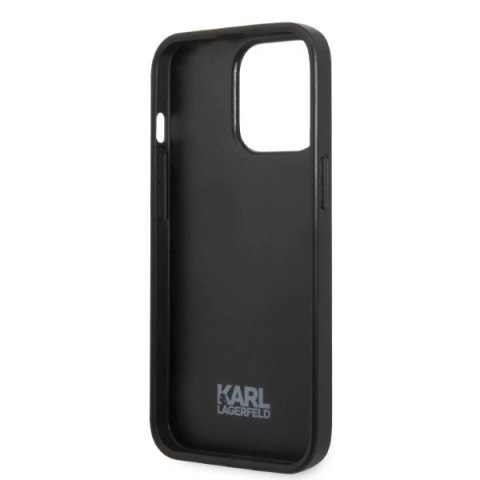 Etui Karl Lagerfeld Monogram Ikonik Patch na iPhone 13 Pro Max - czerwone Etui Karl Lagerfeld Monogram Ikonik Patch na iPhone 13 Pro Max - czerwone
