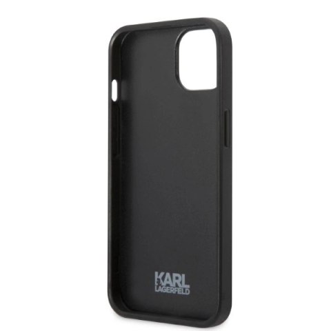 Etui Karl Lagerfeld Monogram Ikonik Patch na iPhone 13 - niebieskie Etui Karl Lagerfeld Monogram Ikonik Patch na iPhone 13 - niebieskie
