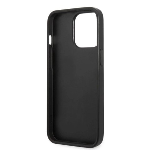 Etui Karl Lagerfeld Saffiano Plaque na iPhone 13 Pro Max - czarne Etui Karl Lagerfeld Saffiano Plaque na iPhone 13 Pro Max - czarne