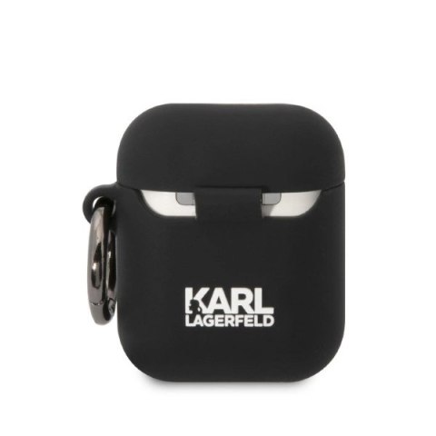 Etui Karl Lagerfeld Silicone Choupette Head 3D na AirPods 1/2 - czarne Etui Karl Lagerfeld Silicone Choupette Head 3D na AirPods 1/2 - czarne