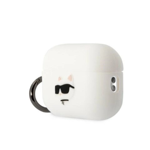 Etui Karl Lagerfeld Silicone Choupette Head 3D na AirPods Pro 2 - białe Etui Karl Lagerfeld Silicone Choupette Head 3D na AirPods Pro 2 - białe