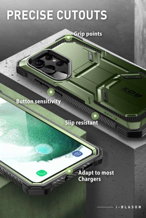 Etui Supcase IBLSN ArmorBox na Samsung Galaxy S23 Ultra - zielone Etui Supcase IBLSN ArmorBox na Samsung Galaxy S23 Ultra - zielone