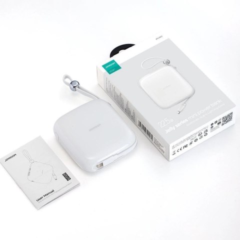 Joyroom powerbank 10000mAh Jelly Series 22.5W z wbudowanym kablem Lightning biały (JR-L003) Joyroom powerbank 10000mAh Jelly Series 22.5W z wbudowanym kablem Lightning biały (JR-L003)