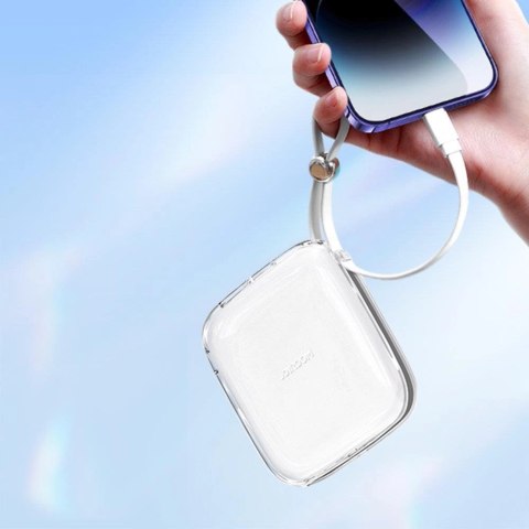 Joyroom powerbank 10000mAh Jelly Series 22.5W z wbudowanym kablem Lightning biały (JR-L003) Joyroom powerbank 10000mAh Jelly Series 22.5W z wbudowanym kablem Lightning biały (JR-L003)