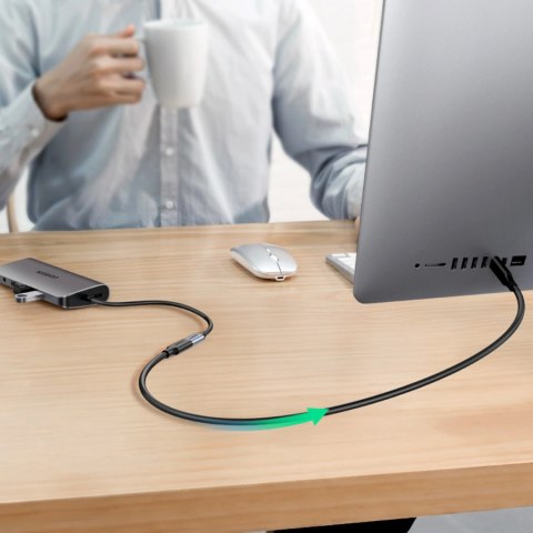 Kabel Ugreen 10387 USB-C - USB-C PD QC 4K 60Hz 100W 5A 10Gb/s 1m - czarny Kabel Ugreen 10387 USB-C - USB-C PD QC 4K 60Hz 100W 5A 10Gb/s 1m - czarny