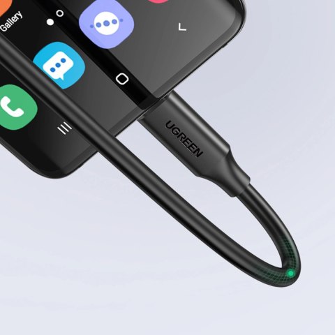 Kabel Ugreen 10387 USB-C - USB-C PD QC 4K 60Hz 100W 5A 10Gb/s 1m - czarny Kabel Ugreen 10387 USB-C - USB-C PD QC 4K 60Hz 100W 5A 10Gb/s 1m - czarny