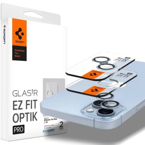 Osłona aparatu Spigen Glas.tR EZ Fit Optik Camera Protector na iPhone 14 / 14 Plus - niebieska 2 szt. Osłona aparatu Spigen Glas.tR EZ Fit Optik Camera Protector na iPhone 14 / 14 Plus - niebieska 2 szt.