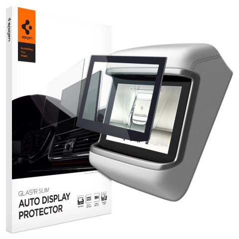 Szkło hartowane Spigen Glas.tR Slim na Tesla Model X 2022 / Model S 2021 - czarne Szkło hartowane Spigen Glas.tR Slim na Tesla Model X 2022 / Model S 2021 - czarne