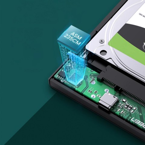 Ugreen adapter obudowa kieszeń na dysk SATA 2.5'' 5TB USB 3.0 czarny (US221 30847) Ugreen adapter obudowa kieszeń na dysk SATA 2.5'' 5TB USB 3.0 czarny (US221 30847)