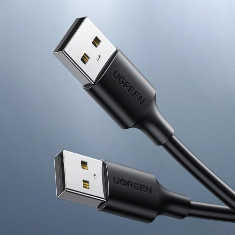 Ugreen kabel USB - USB 2.0 480Mb/s 0.25m czarny (US102) Ugreen kabel USB - USB 2.0 480Mb/s 0.25m czarny (US102)