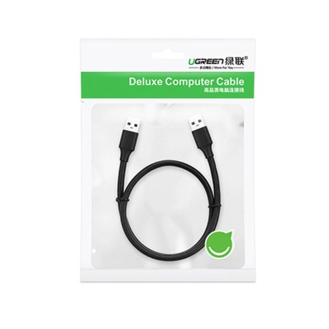 Ugreen kabel USB - USB 2.0 480Mb/s 0.25m czarny (US102) Ugreen kabel USB - USB 2.0 480Mb/s 0.25m czarny (US102)