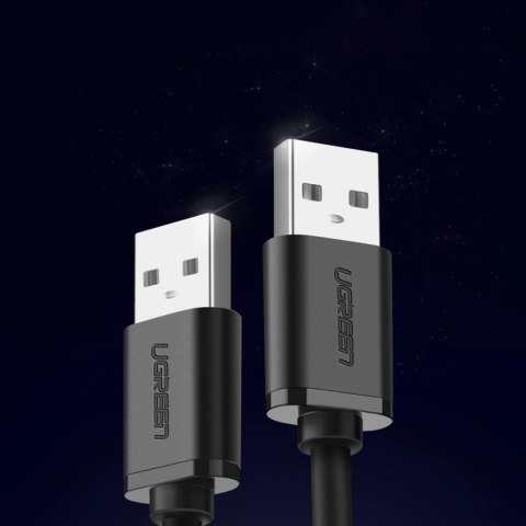 Ugreen kabel USB - USB 2.0 480Mb/s 1.5m czarny (US102) Ugreen kabel USB - USB 2.0 480Mb/s 1.5m czarny (US102)