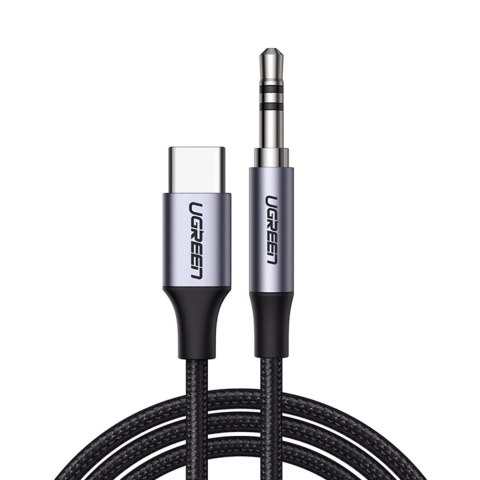 Ugreen kabel przewód USB C - mini jack 3.5mm 1m szary (AV143) Ugreen kabel przewód USB C - mini jack 3.5mm 1m szary (AV143)