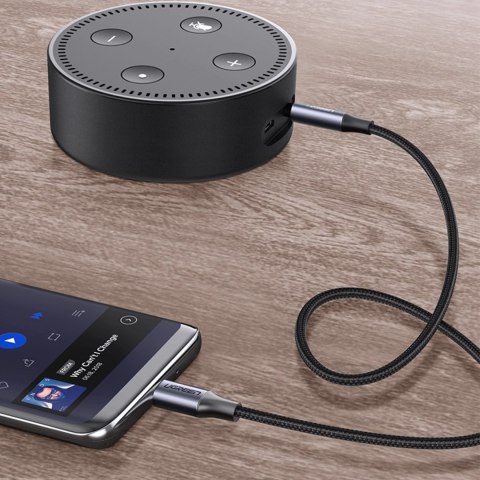 Ugreen kabel przewód USB C - mini jack 3.5mm 1m szary (AV143) Ugreen kabel przewód USB C - mini jack 3.5mm 1m szary (AV143)