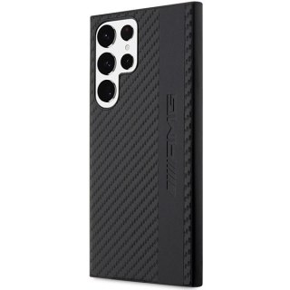 Etui AMG Carbon Stripe&Embossed na Samsung Galaxy S23 Ultra - czarne