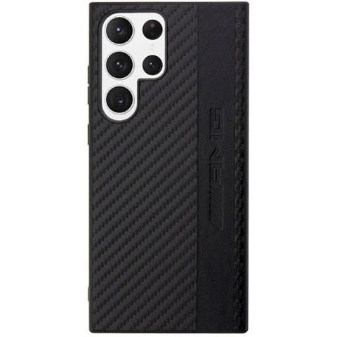 Etui AMG Carbon Stripe&Embossed na Samsung Galaxy S23 Ultra - czarne