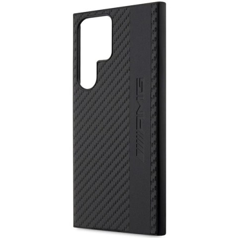 Etui AMG Carbon Stripe&Embossed na Samsung Galaxy S23 Ultra - czarne