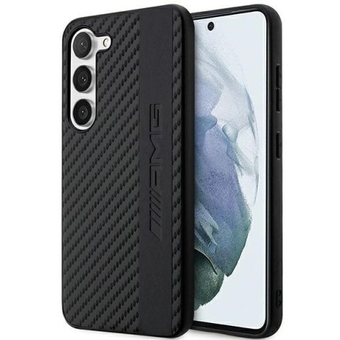 Etui AMG Carbon Stripe&Embossed na Samsung Galaxy S23+ - czarne Etui AMG Carbon Stripe&Embossed na Samsung Galaxy S23+ - czarne
