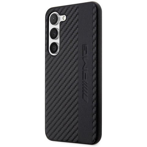 Etui AMG Carbon Stripe&Embossed na Samsung Galaxy S23 - czarne