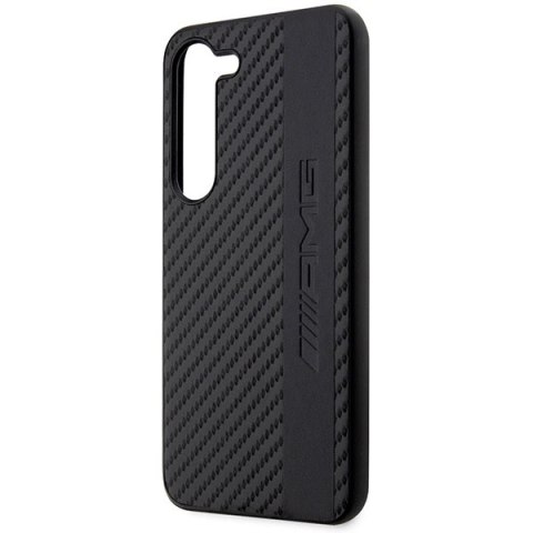 Etui AMG Carbon Stripe&Embossed na Samsung Galaxy S23 - czarne