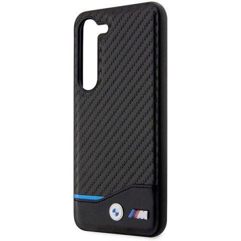 Etui BMW Leather Carbon na Samsung Galaxy S23+ - czarne Etui BMW Leather Carbon na Samsung Galaxy S23+ - czarne