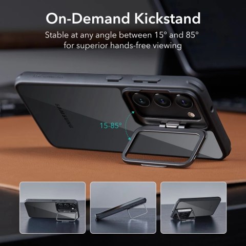 Etui ESR Classic Kickstand na Samsung Galaxy S23+ - przezroczysto-czarne Etui ESR Classic Kickstand na Samsung Galaxy S23+ - przezroczysto-czarne