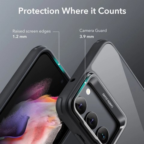 Etui ESR Classic Kickstand na Samsung Galaxy S23+ - przezroczysto-czarne Etui ESR Classic Kickstand na Samsung Galaxy S23+ - przezroczysto-czarne