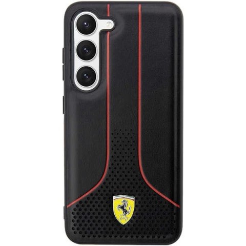 Etui Ferrari Perforated 296 P na Samsung Galaxy S23+ - czarne
