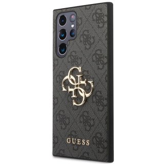 Etui Guess 4G Big Metal Logo na Samsung Galaxy S23 Ultra - szare