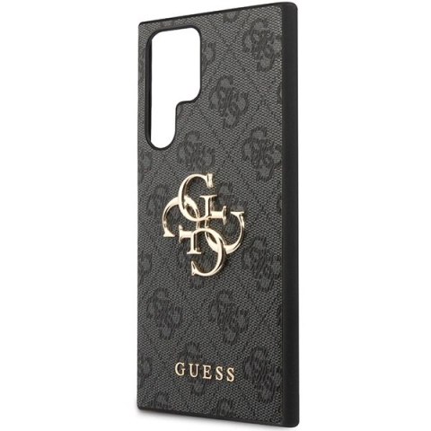 Etui Guess 4G Big Metal Logo na Samsung Galaxy S23 Ultra - szare