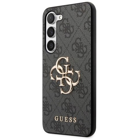 Etui Guess 4G Big Metal Logo na Samsung Galaxy S23 - szare