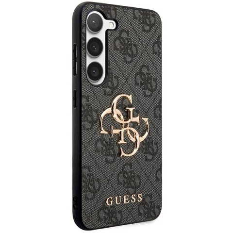 Etui Guess 4G Big Metal Logo na Samsung Galaxy S23 - szare