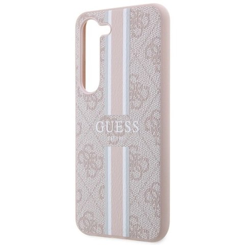 Etui Guess 4G Printed Stripes na Samsung Galaxy S23 - różowe