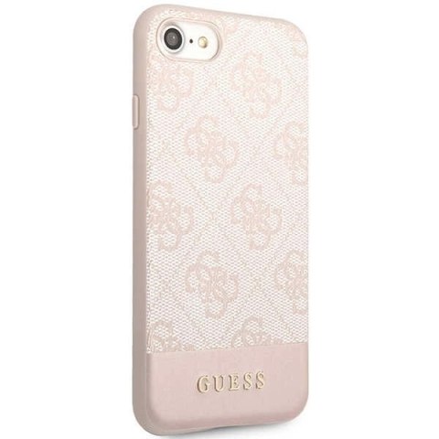 Etui Guess 4G Stripe Collection na iPhone 7 / 8 / SE 2020 / SE 2022 - różowe