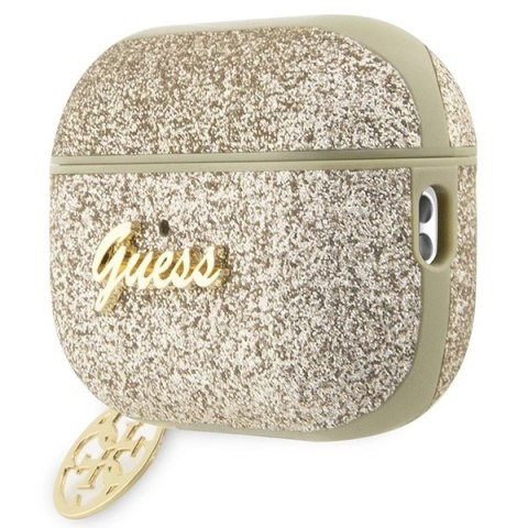 Etui Guess Glitter Flake 4G Charm na AirPods Pro 2 - złote