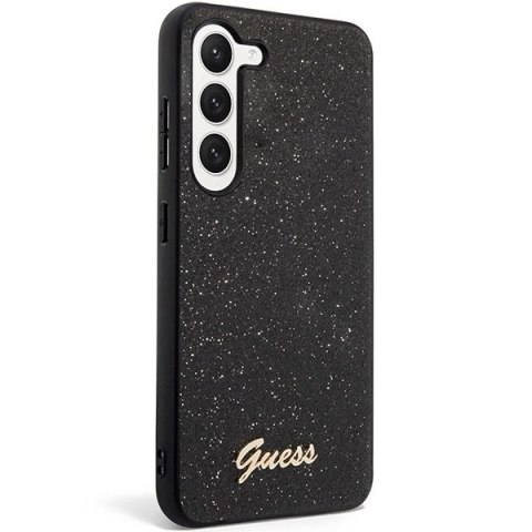 Etui Guess Glitter Script na Samsung Galaxy S23+ - czarne