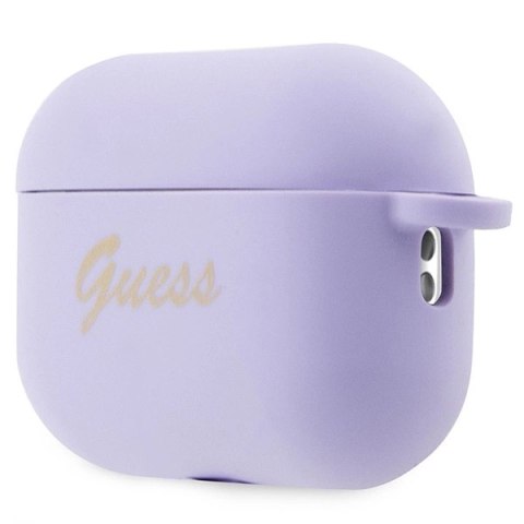 Etui Guess Silicone Charm Heart Collection na AirPods Pro 2 - purpurowe