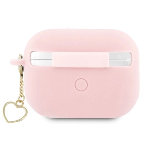 Etui Guess Silicone Charm Heart Collection na AirPods Pro 2 - różowe