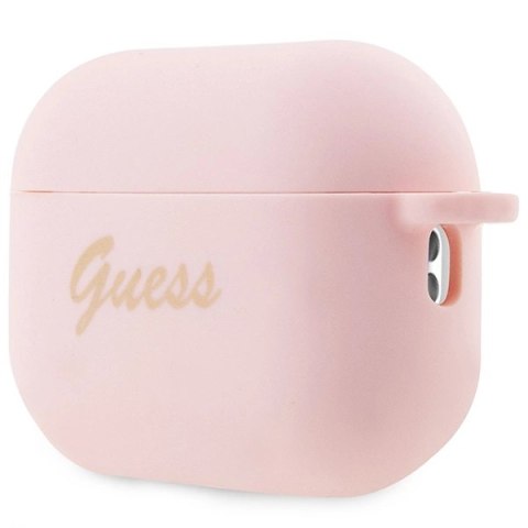 Etui Guess Silicone Charm Heart Collection na AirPods Pro 2 - różowe