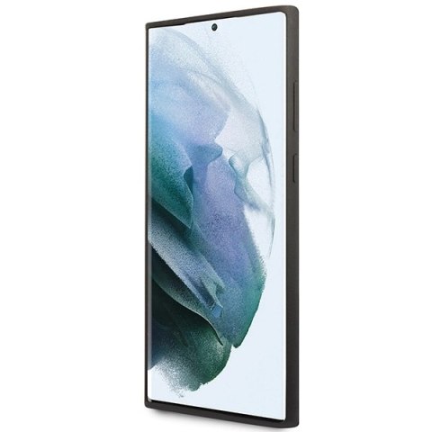 Etui Guess Silicone Vintage Gold Logo na Samsung Galaxy S23 Ultra - czarne