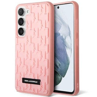 Etui Karl Lagerfeld 3D Monogram na Samsung Galaxy S23+ - różowe
