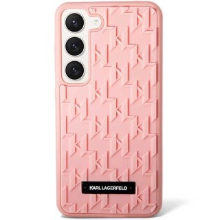 Etui Karl Lagerfeld 3D Monogram na Samsung Galaxy S23+ - różowe