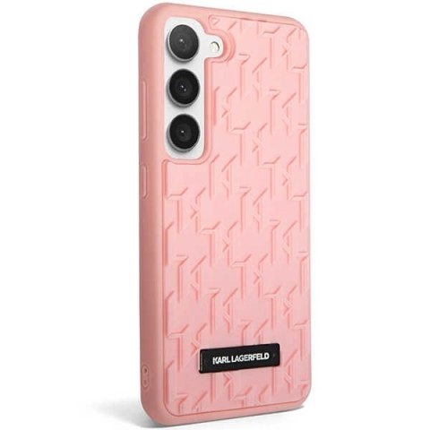 Etui Karl Lagerfeld 3D Monogram na Samsung Galaxy S23+ - różowe Etui Karl Lagerfeld 3D Monogram na Samsung Galaxy S23+ - różowe