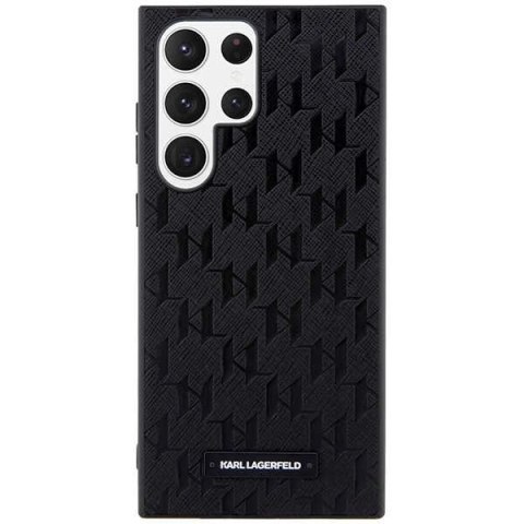 Etui Karl Lagerfeld Saffiano Mono Metal Logo na Samsung Galaxy S23 Ultra - czarne Etui Karl Lagerfeld Saffiano Mono Metal Logo na Samsung Galaxy S23 Ultra - czarne